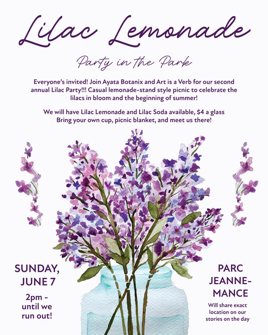 Lilac Lemonade Party in the Park (MONTREAL)