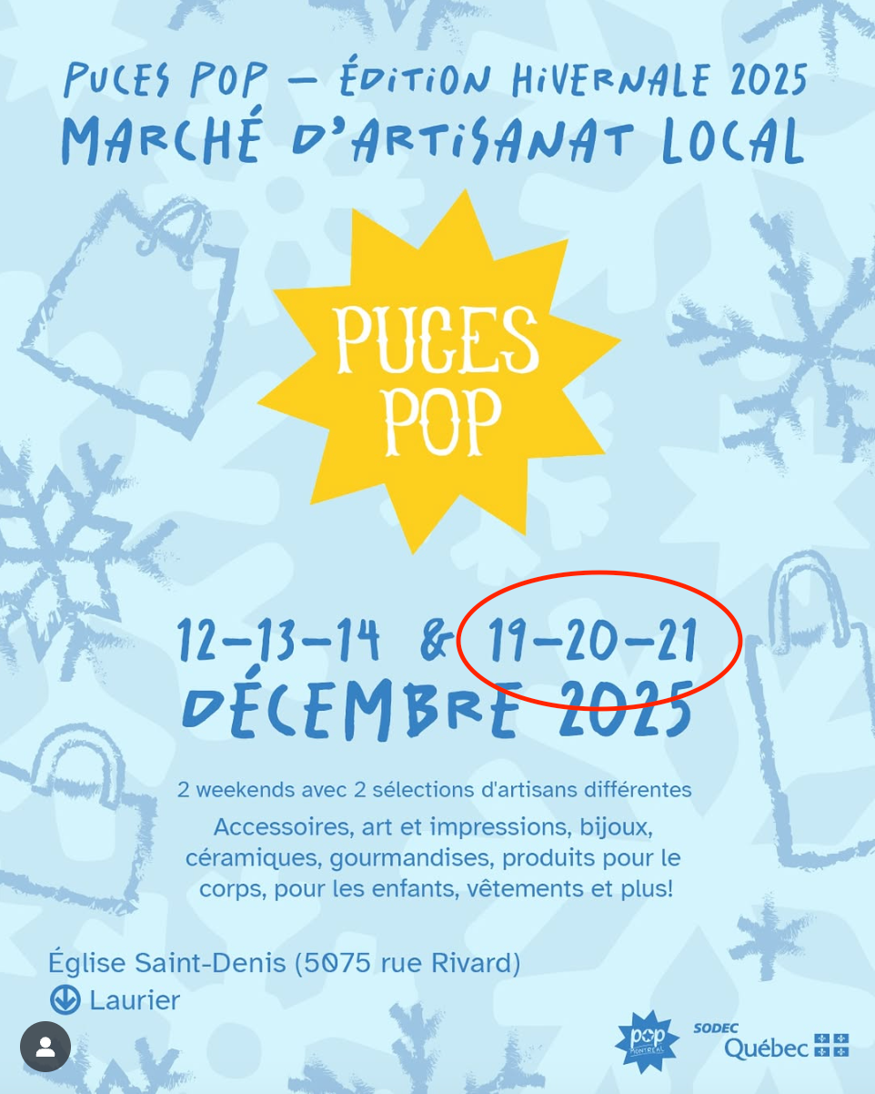 Puces POP - December 19-20-21 (MONTRÉAL)