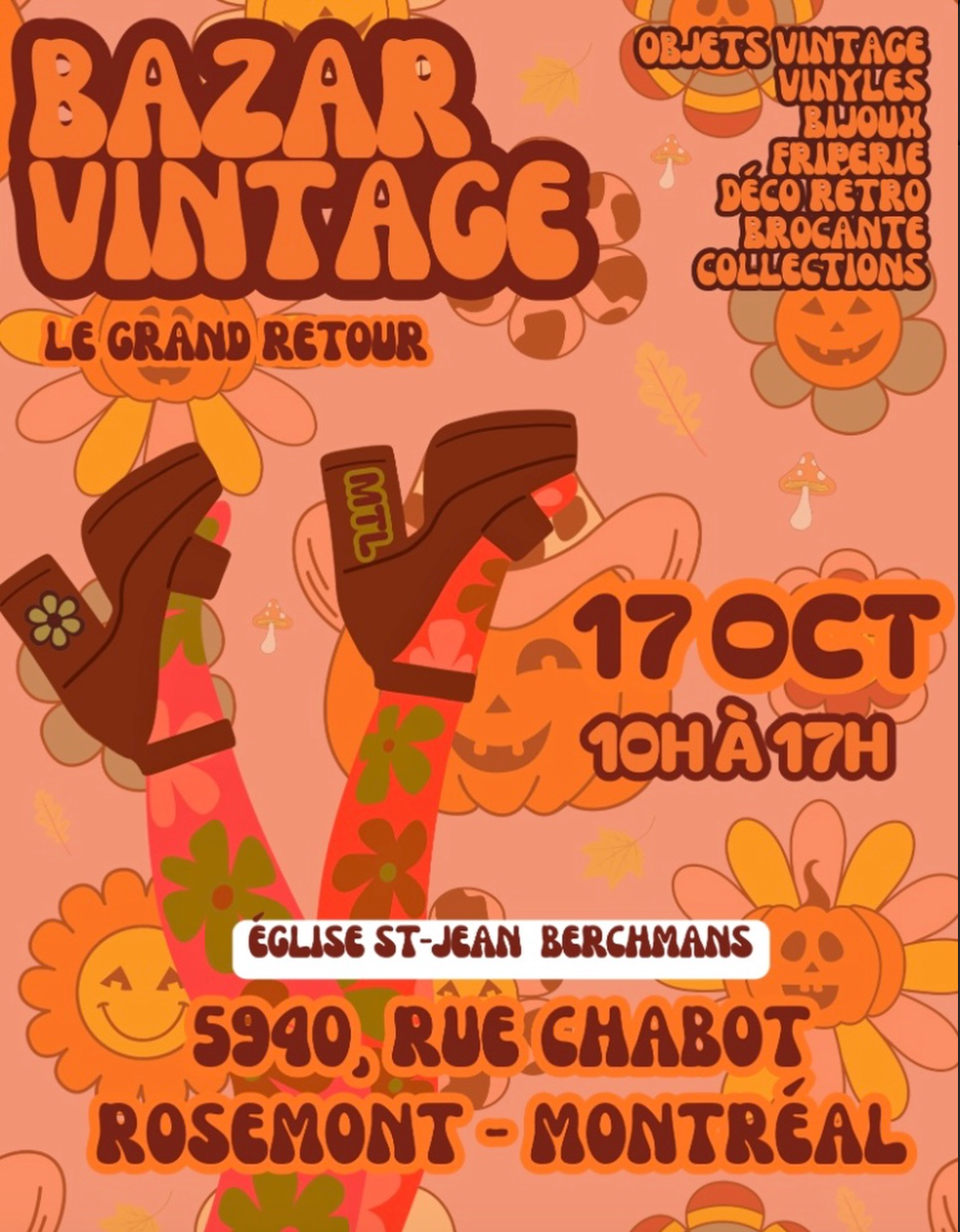 Bazar Vintage Montreal - October 17th (MONTRÉAL, QC)