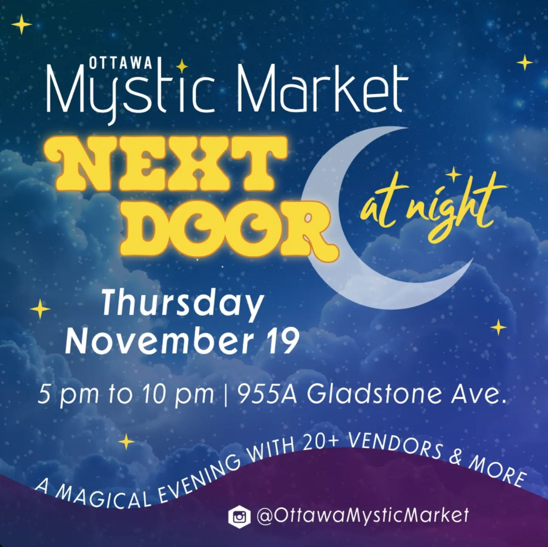Ottawa Mystic Market AT NIGHT - November 19 (OTTAWA)
