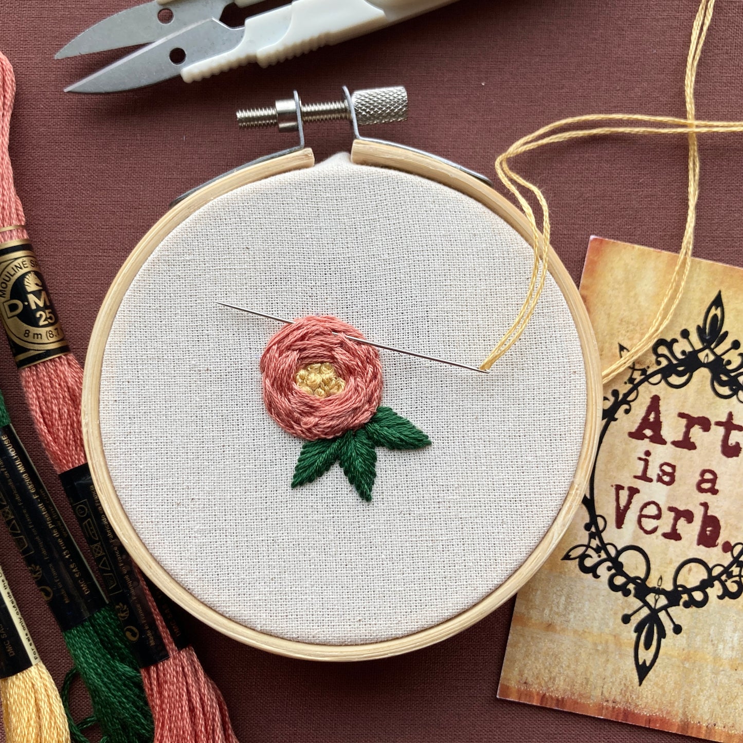 Bouquet-Making + Beginner Floral Embroidery Collaboration Workshop - August 26th - Fern's Flowers Garden (EDMONTON, AB)